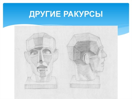 Поэтапный рисунок обрубовки головы