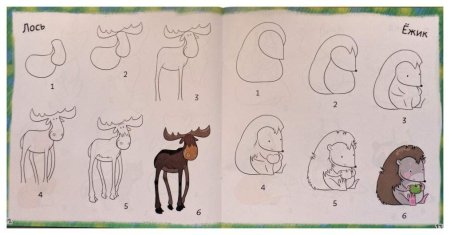 Как нарисовать оленя пошагово