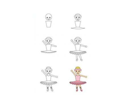 Как легко нарисовать балерину карандашом — 3 урока для начинающих