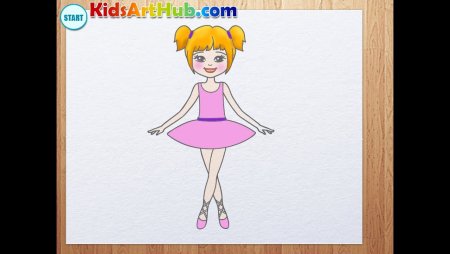 Балерина Учимся рисовать для детей поэтапно