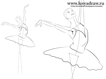 Как нарисовать балерину