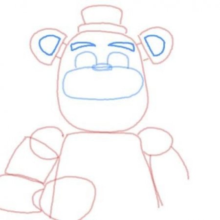 Фредди для срисовки