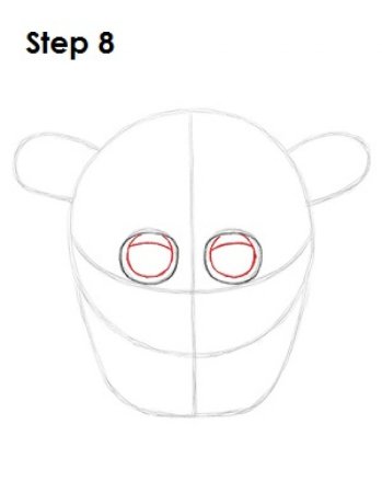 Мишка Фредди срисовать