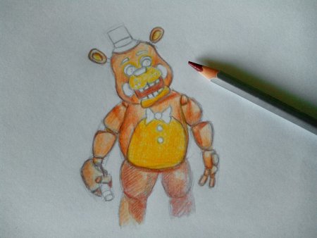 Фредди рисунок поэтапно