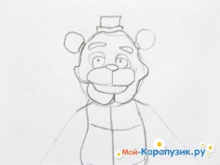 Рисунки для срисовки ФНАФ Фредди