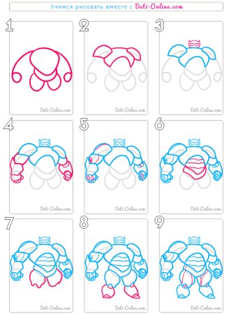 Как нарисовать робота поэтапно