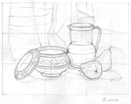 Уроки рисования натюрморта карандашом