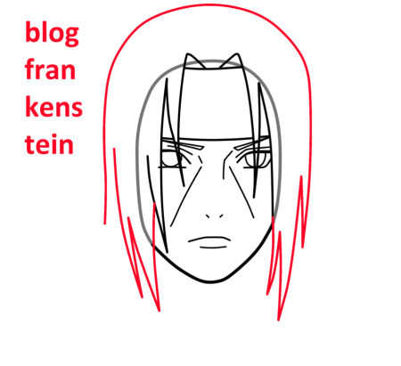 Урок рисование Итачи