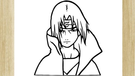 Итачи карандашом для начинающих