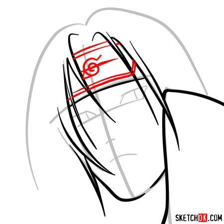 Наброски персонажей Наруто Итачи