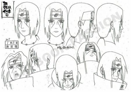 Нарисовать Наруто Итачи