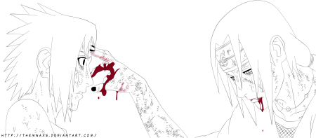 Рисунки аниме Наруто Саске Итачи