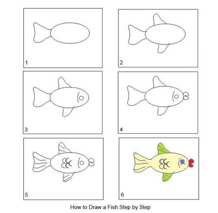 Поэтапное рисование в средней группе