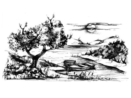 Картины тушью