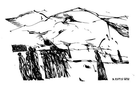 Рисунки тушью и пером известных художников