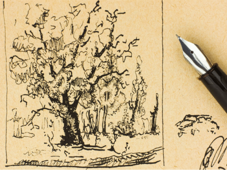 Тушь перо бумага