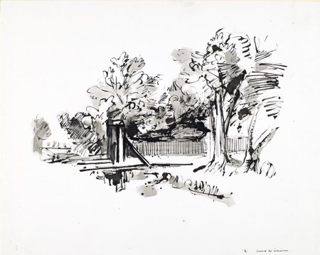 Наброски тушью и пером