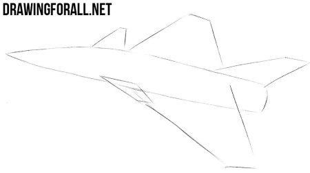 Истребитель легкий рисунок