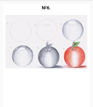 Яблоко рисунок для детей поэтапно (49 фото)