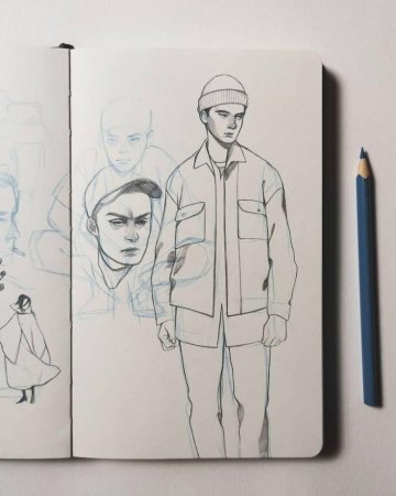 Скетчбук для рисования карандашом
