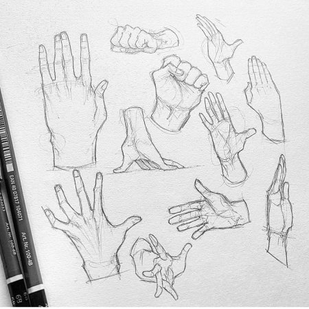 Руки для скетчбука