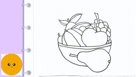 Натюрморт фрукты поэтапное рисование для дошкольников