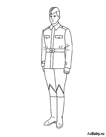 Рисунок солдату
