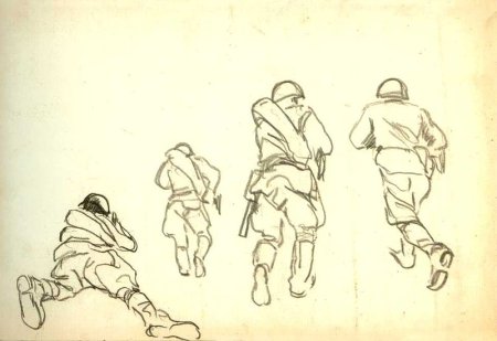 Солдат зарисовка