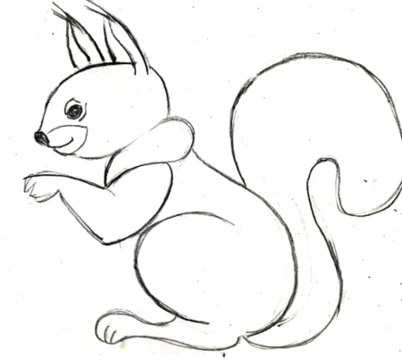 Рисование Белочка