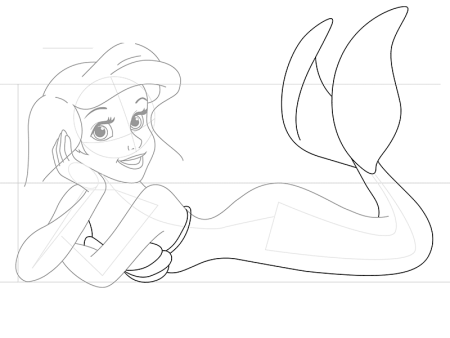 Нарисовать русалку