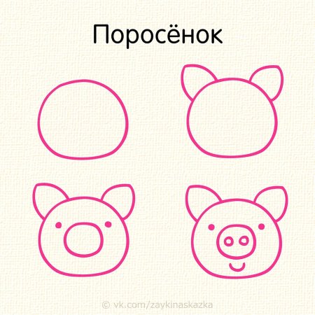 Рисование мордочек животных