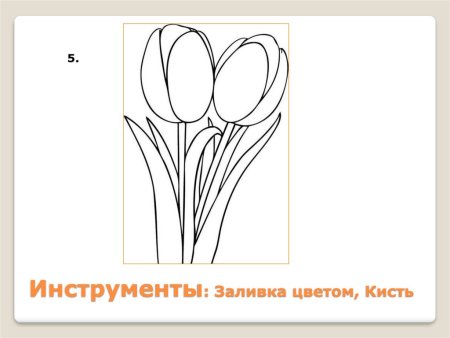 Поэтапное рисование цветы