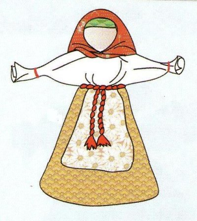 Эскиз куклы оберега