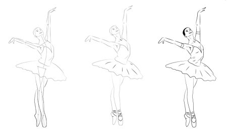 Балерина рисование пошагово