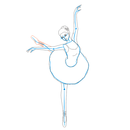 Как нарисовать балерину