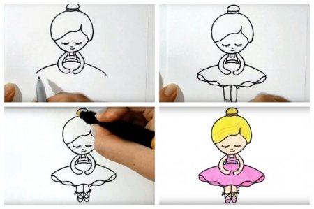 Балерина рисунок для детей 5 лет поэтапно