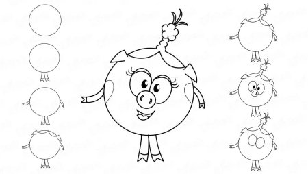 Нарисовать Копатыча из смешариков