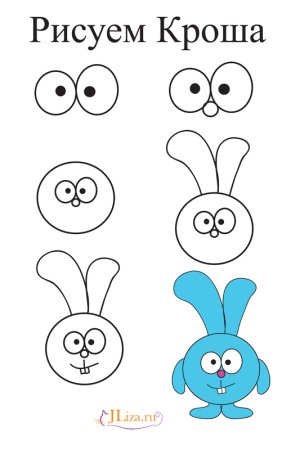 Кар Карыч из смешариков поэтапно