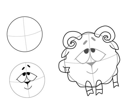 Как нарисовать смешариков