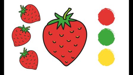 Рисование для детей клубника