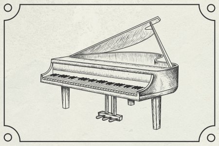 Фортепиано рисунок
