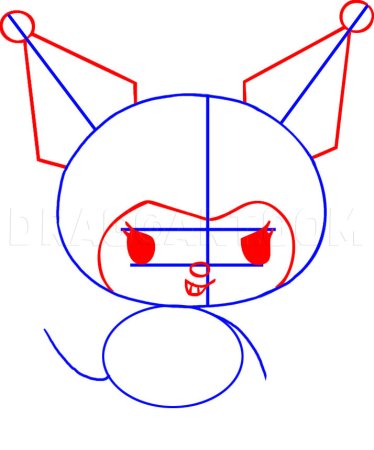 Куроми срисовать карандашом