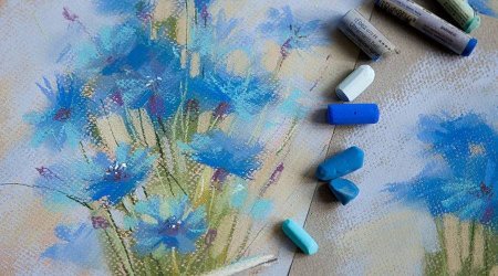 Рисование пастельными мелками