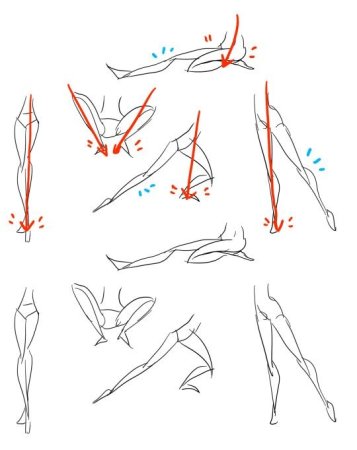 Позы для рисования по бедра