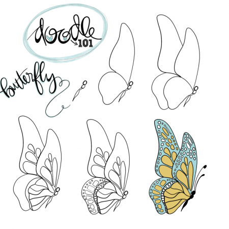 Рисование бабочки