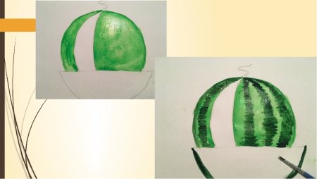 Рисование арбуза в подготовительной группе