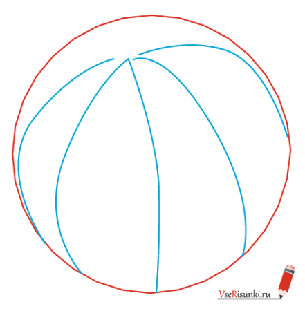 Долька арбуза карандашом