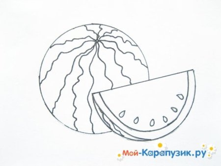 Поэтапное рисование фруктов