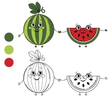 Аппликация Арбуз