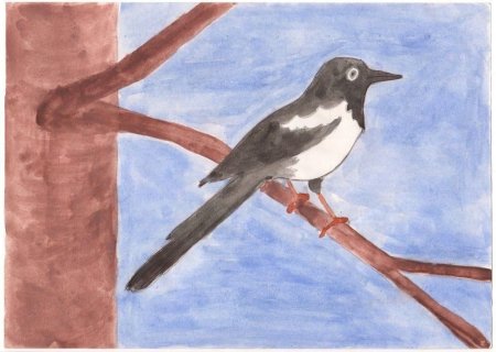 Рисование зимующие птицы подготовительная группа